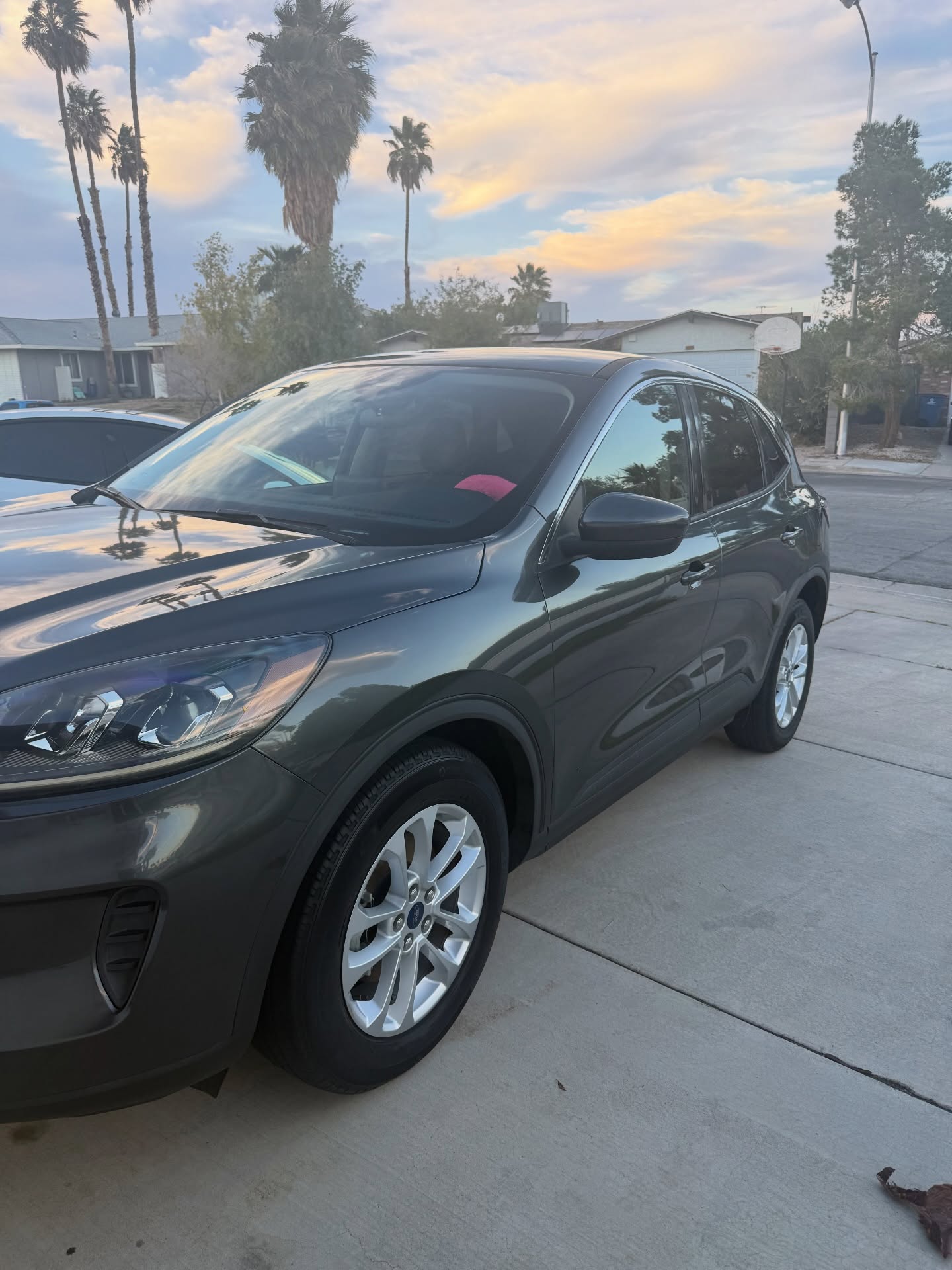 Gray Ford SUV with a clean reflective finish